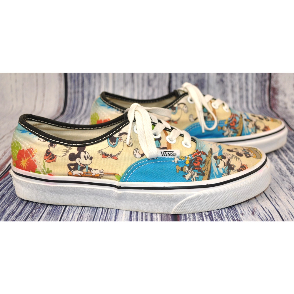Vans X Disney Limited Edition Mickey Mouse ALOHA HAWAII Shoes Mn's 6 Wn's 7.5